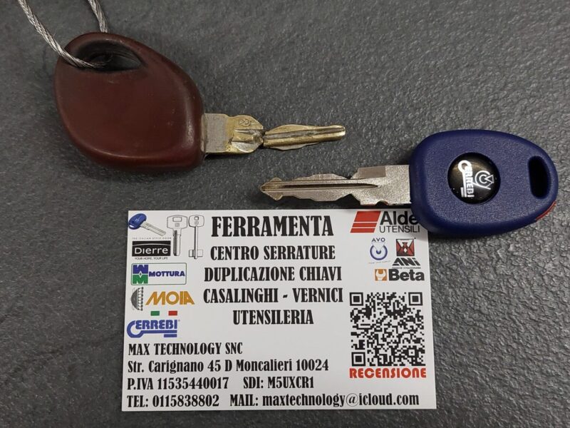Duplicazione chiave spezzata Fiat Coupè