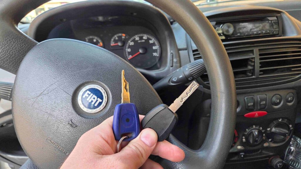Ricostruzione chiave usurata Fiat Punto