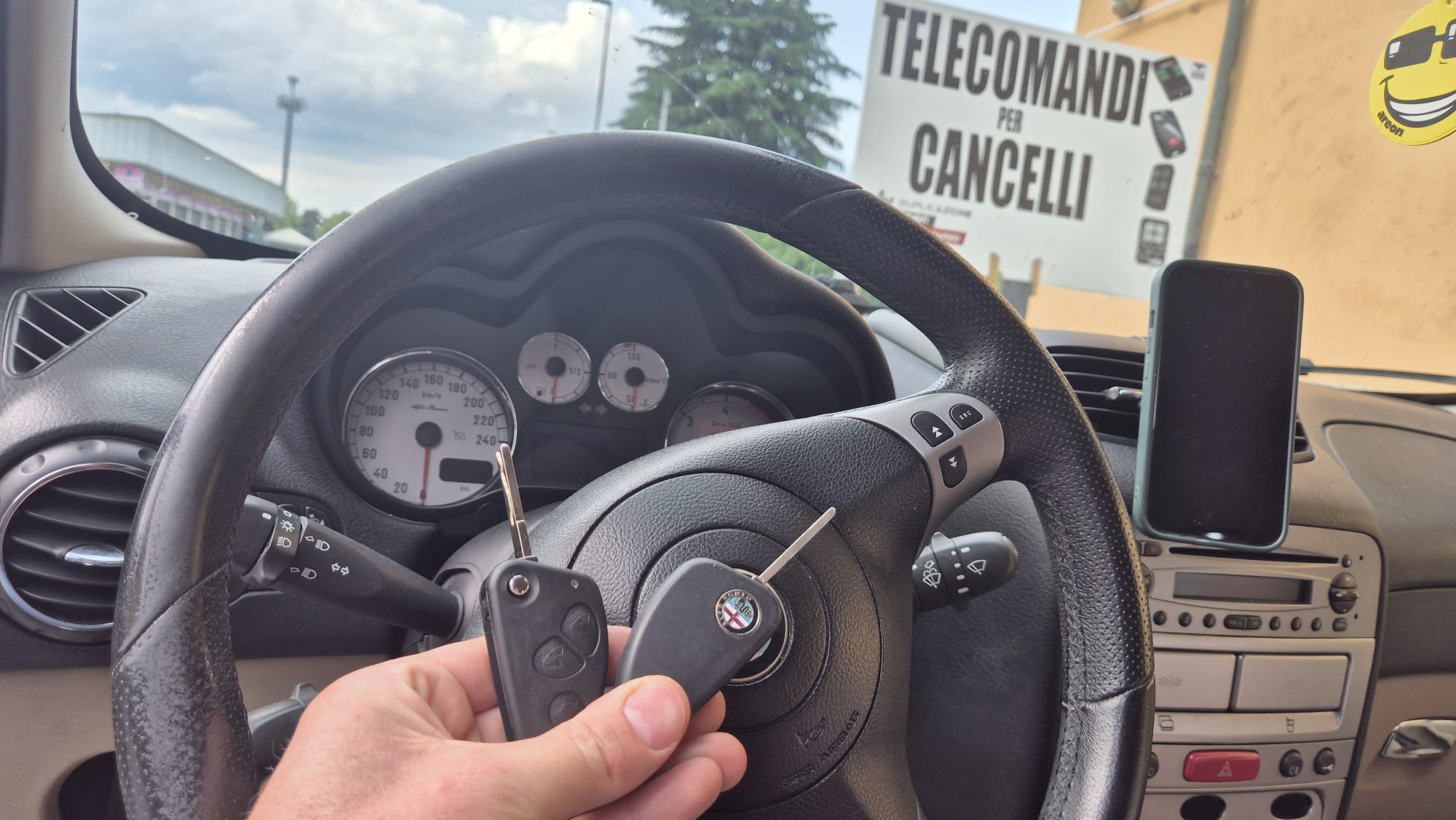 Duplicazione chiave radiocomando Alfa 147