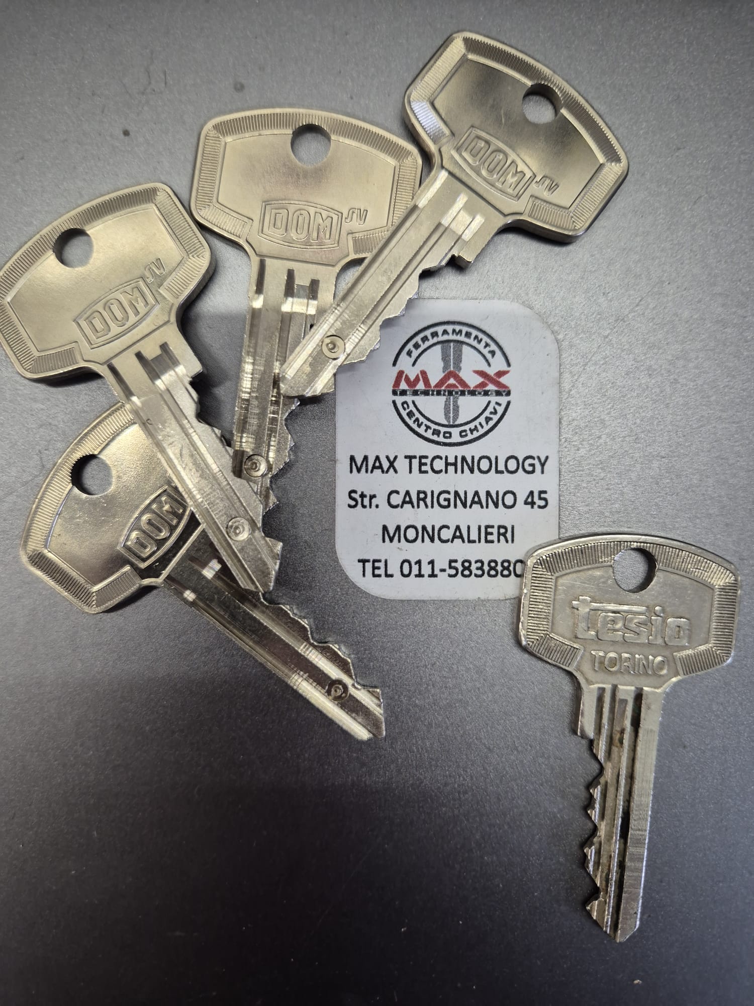 Duplicazione chiave Tesio Dom